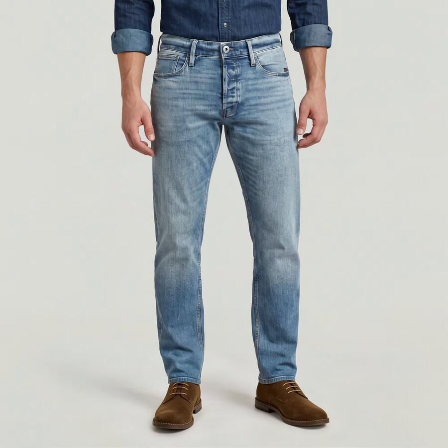 G-Star Raw Slim tapered fit jeans met steekzakken model 'Streem' - Foto 8
