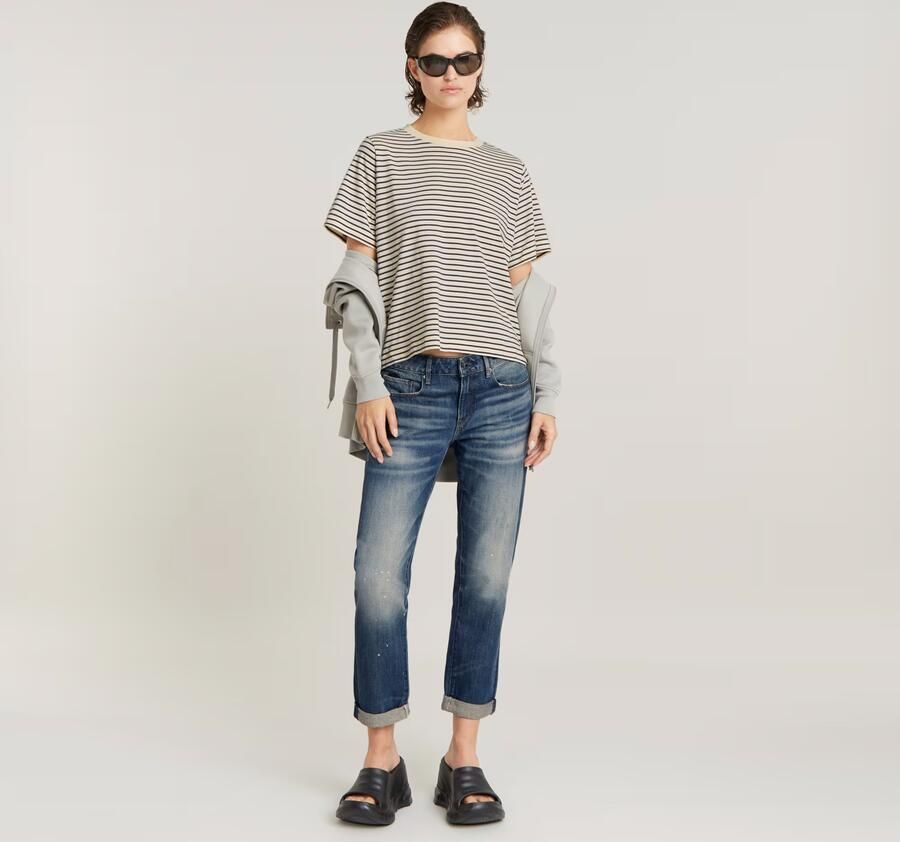 G-Star RAW Stripe Boxy Top Meerkleurig Dames - Foto 4