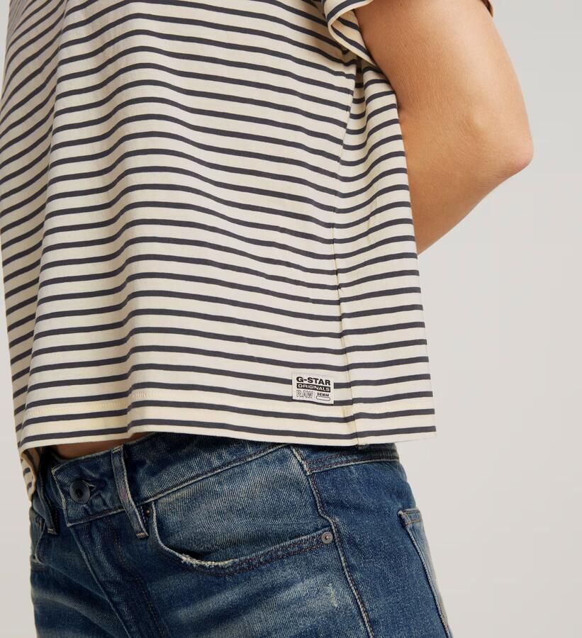 G-Star RAW Stripe Boxy Top Meerkleurig Dames - Foto 5