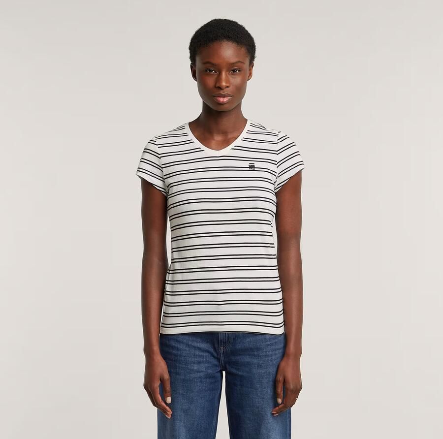 G-Star RAW Stripe Eyben Slim V 2.0 T-shirt Meerkleurig Dames - Foto 7