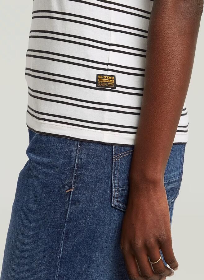 G-Star RAW Stripe Eyben Slim V 2.0 T-shirt Meerkleurig Dames - Foto 3