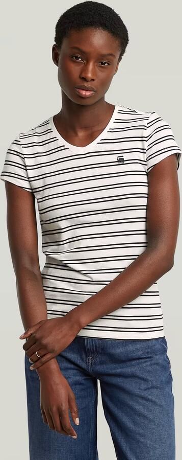 G-Star RAW Stripe Eyben Slim V 2.0 T-shirt Meerkleurig Dames - Foto 6