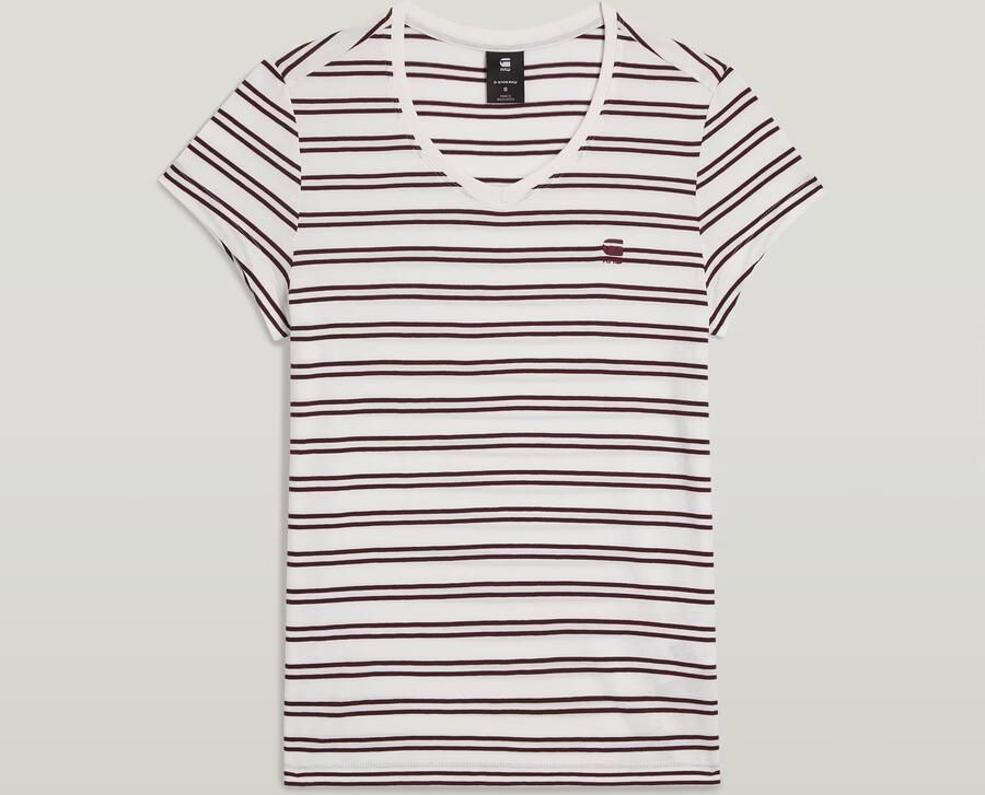 G-Star RAW Stripe Eyben Slim V 2.0 T-shirt Meerkleurig Dames - Foto 4