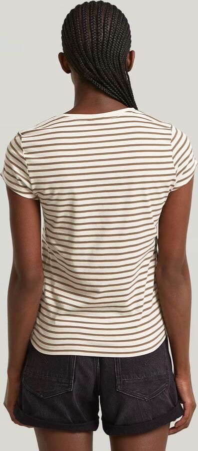 G-Star RAW Stripe Eyben Slim V 2.0 T-Shirt Meerkleurig Dames - Foto 5