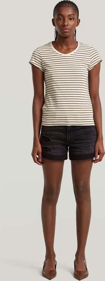 G-Star RAW Stripe Eyben Slim V 2.0 T-Shirt Meerkleurig Dames - Foto 7