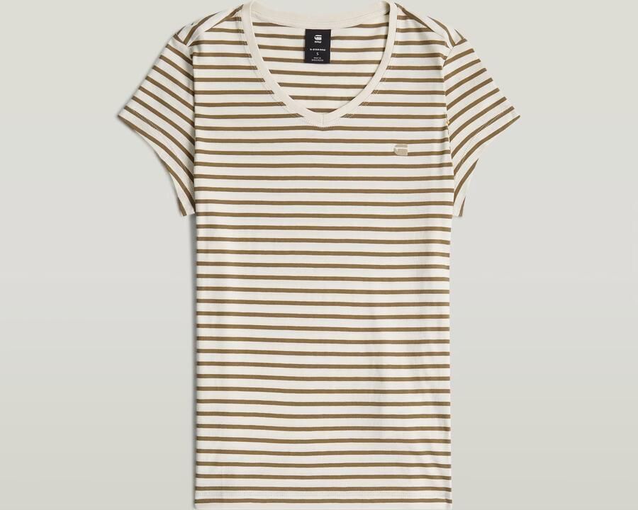 G-Star RAW Stripe Eyben Slim V 2.0 T-Shirt Meerkleurig Dames - Foto 3