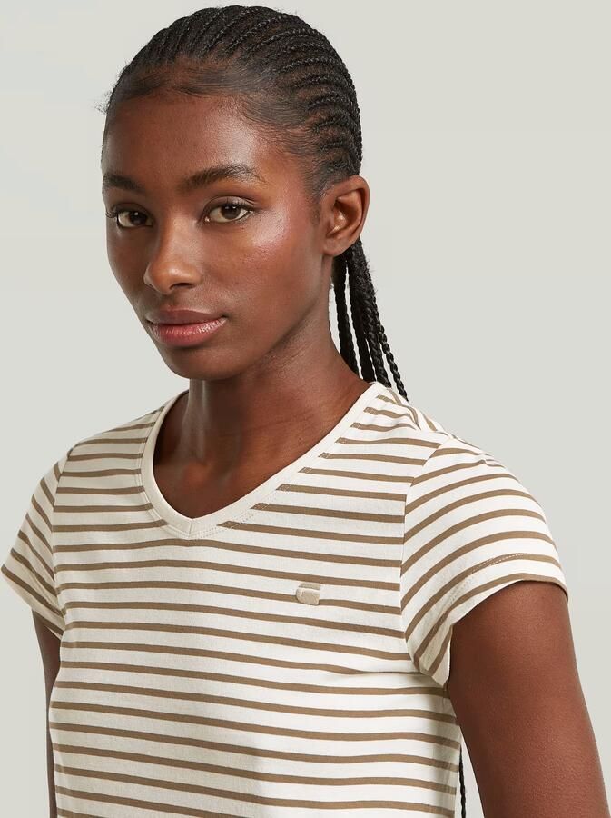 G-Star RAW Stripe Eyben Slim V 2.0 T-Shirt Meerkleurig Dames - Foto 4