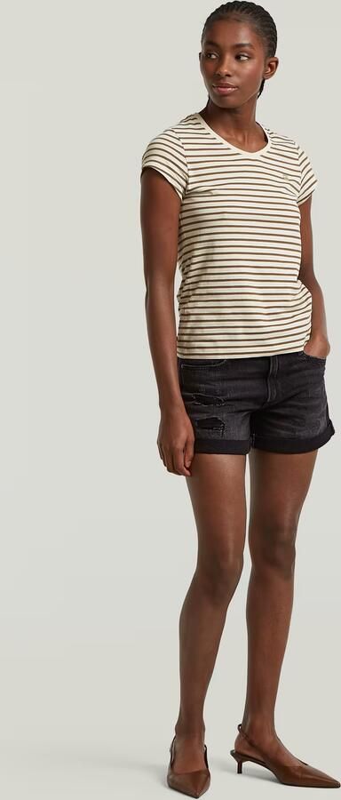 G-Star RAW Stripe Eyben Slim V 2.0 T-Shirt Meerkleurig Dames - Foto 6