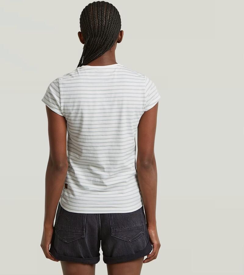 G-Star RAW Stripe Eyben Slim V 2.0 T-Shirt Meerkleurig Dames - Foto 3