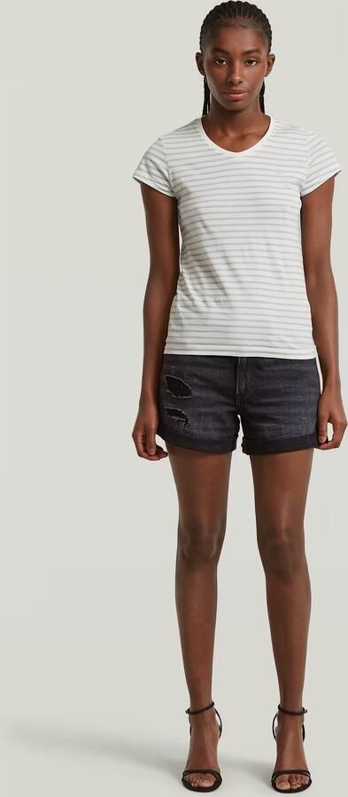 G-Star RAW Stripe Eyben Slim V 2.0 T-Shirt Meerkleurig Dames - Foto 6