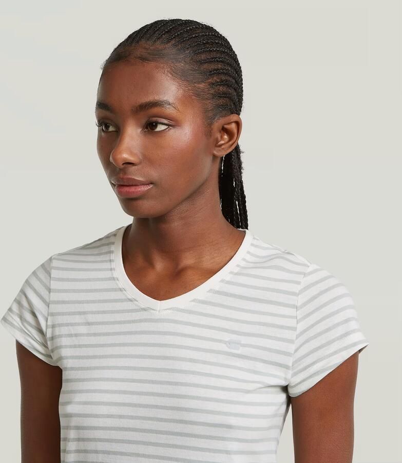 G-Star RAW Stripe Eyben Slim V 2.0 T-Shirt Meerkleurig Dames - Foto 4