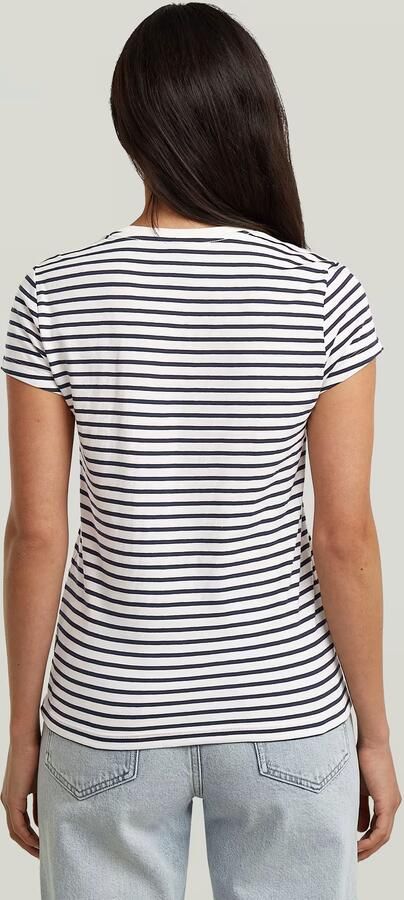 G-Star RAW Stripe Eyben Slim V 2.0 T-Shirt Meerkleurig Dames - Foto 5