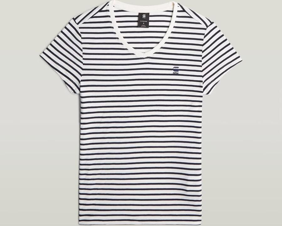 G-Star RAW Stripe Eyben Slim V 2.0 T-Shirt Meerkleurig Dames - Foto 4