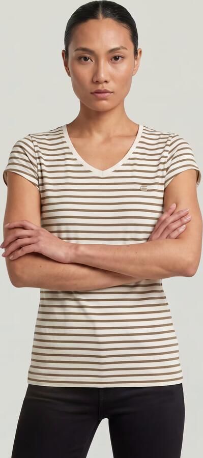 G-Star RAW Stripe Eyben Slim V 2.0 T-Shirt Meerkleurig Dames - Foto 4