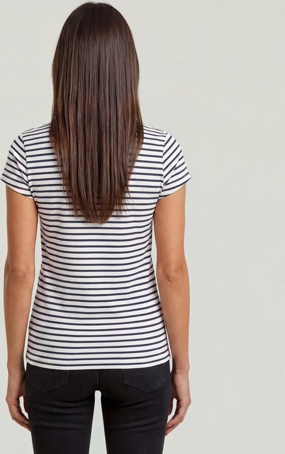 G-Star RAW Stripe Eyben Slim V 2.0 T-Shirt Meerkleurig Dames - Foto 4
