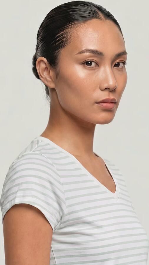 G-Star RAW Stripe Eyben Slim V 2.0 T-Shirt Meerkleurig Dames - Foto 4