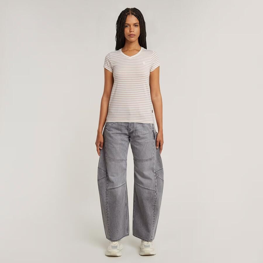 G-Star Raw Slim fit T-shirt met streepmotief model 'Stripe eyben' - Foto 2