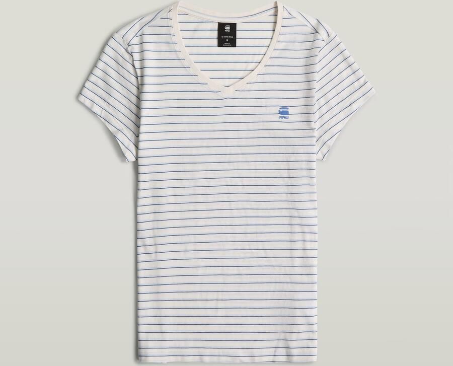 G-Star Raw Slim fit T-shirt met streepmotief model 'Stripe eyben' - Foto 8