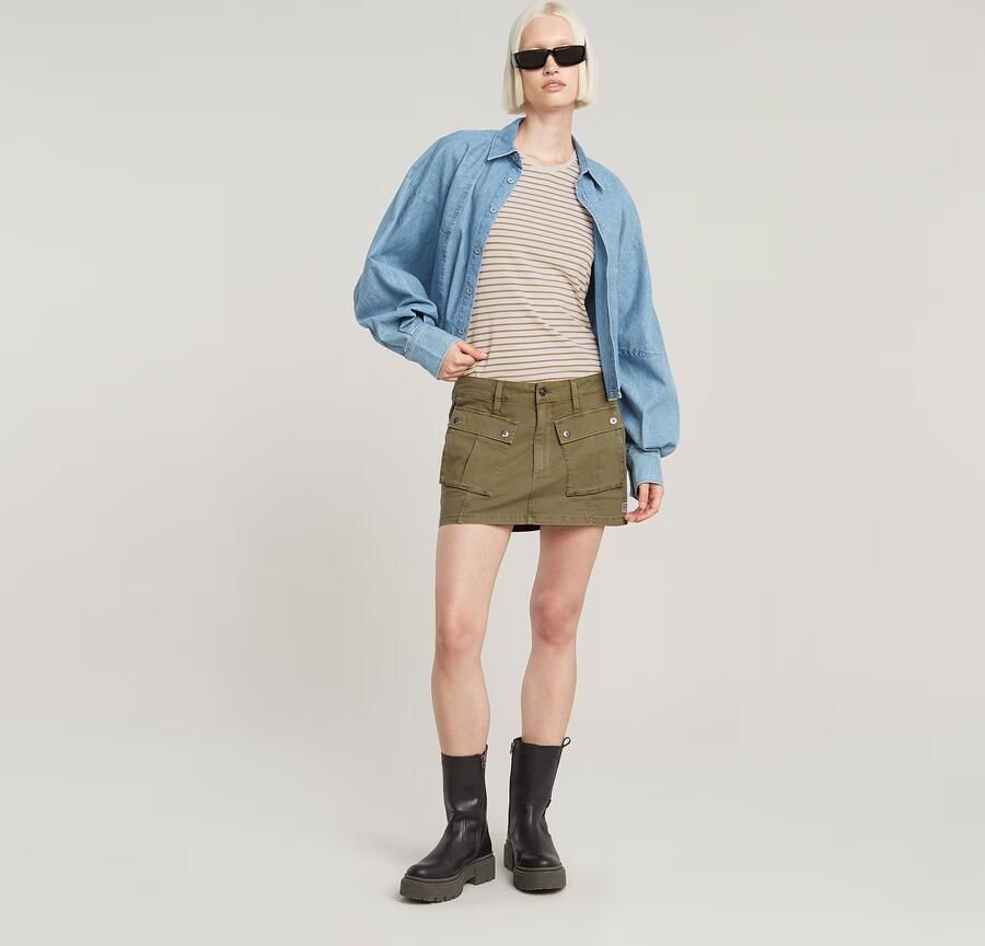 G-Star RAW Stripe Eyben Slim V-Hals Top 2.0 Meerkleurig Dames - Foto 8