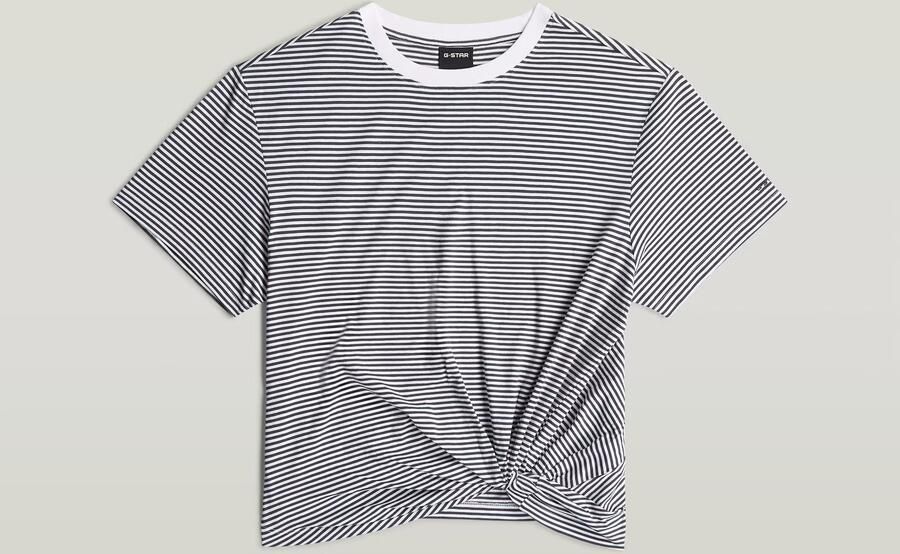 G-Star Raw relaxed fit T-shirt van puur katoen met geknoopte zoom - Foto 8