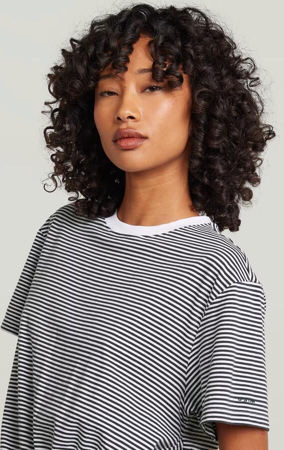 G-Star Raw relaxed fit T-shirt van puur katoen met geknoopte zoom - Foto 4