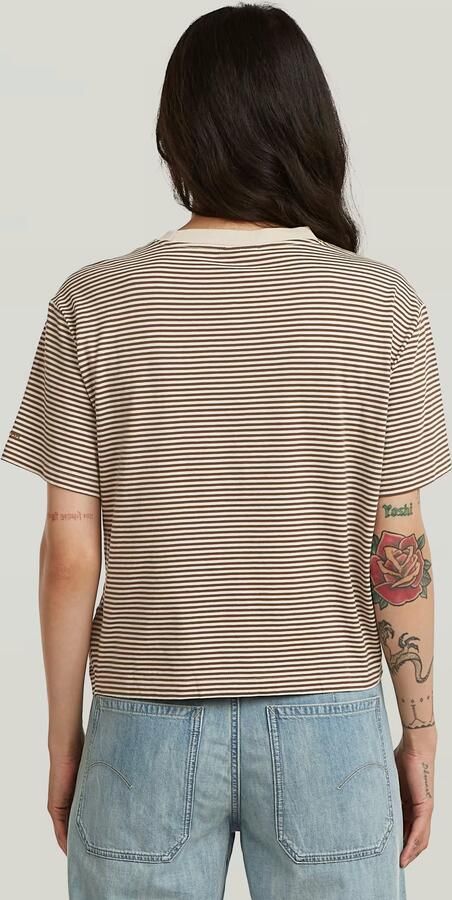 G-Star RAW Stripe Relaxed Knot T-Shirt Meerkleurig Dames - Foto 6