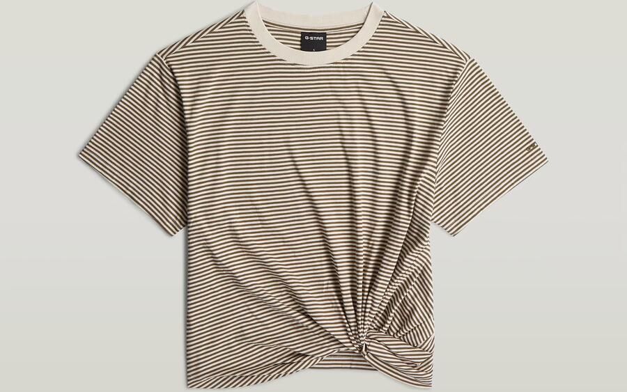G-Star RAW Stripe Relaxed Knot T-Shirt Meerkleurig Dames - Foto 3