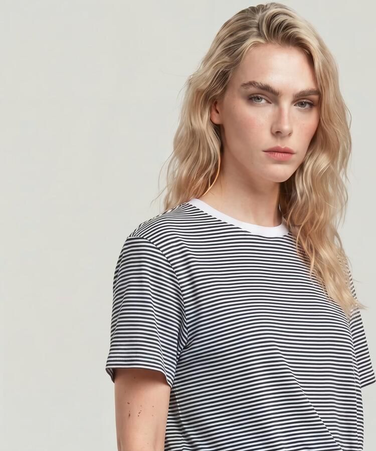 G-Star Raw relaxed fit T-shirt van puur katoen met geknoopte zoom - Foto 6