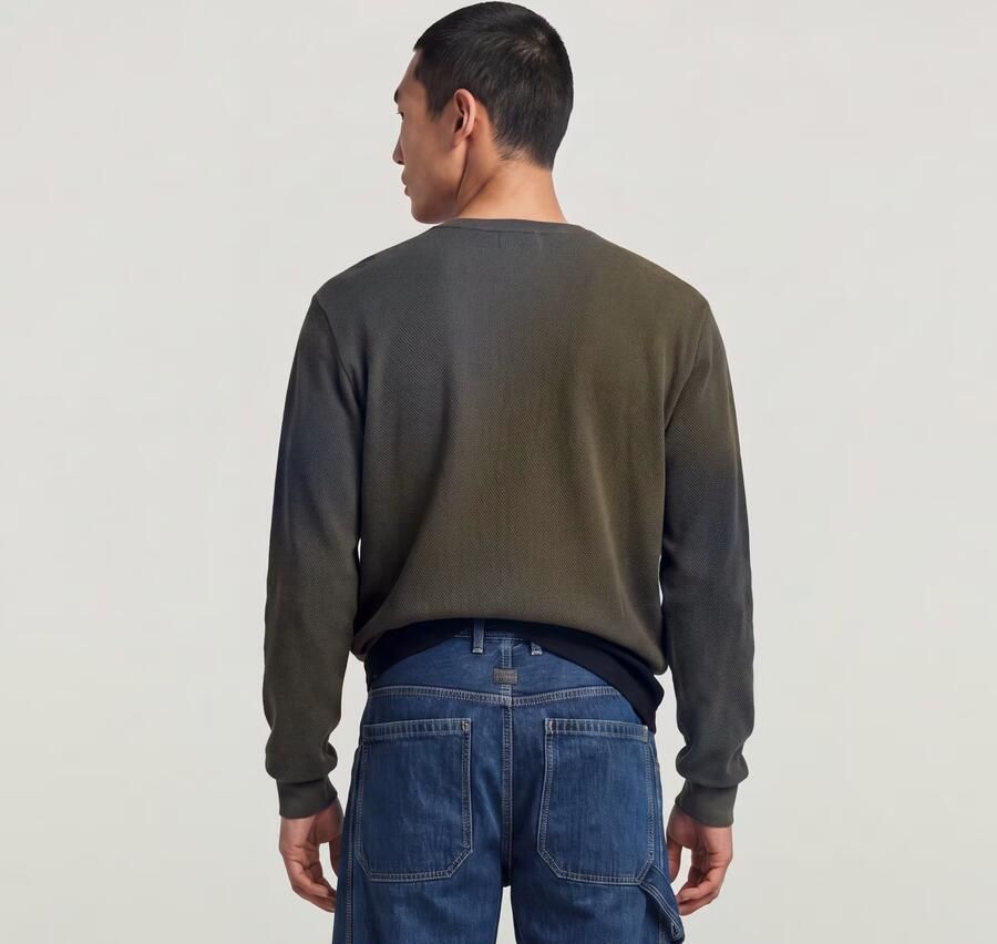 G-Star RAW Striped Collar Slim Polo Groen Heren - Foto 2