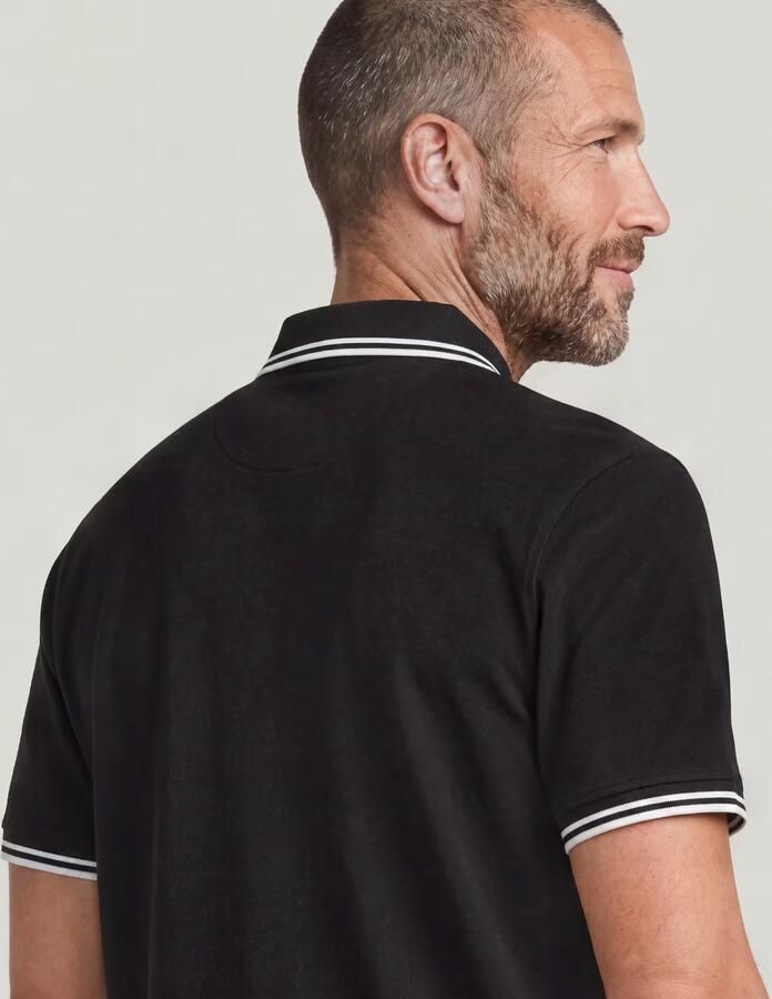 G-Star RAW Striped Collar Slim Polo Zwart Heren - Foto 3