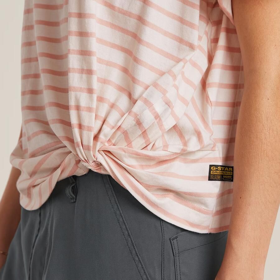 G-Star RAW Striped Knot T-shirt Meerkleurig Dames - Foto 5
