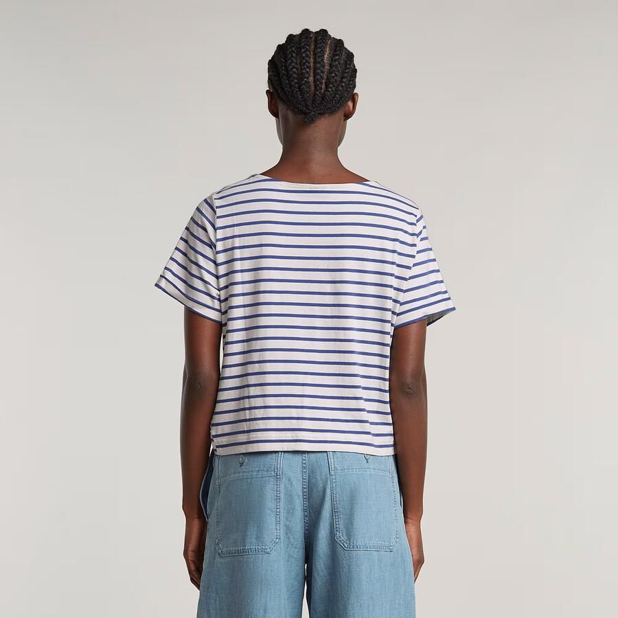 G-Star RAW Striped Knot Top Meerkleurig Dames