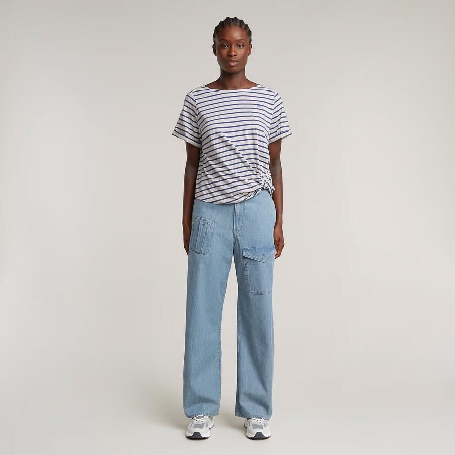 G-Star RAW Striped Knot Top Meerkleurig Dames - Foto 2