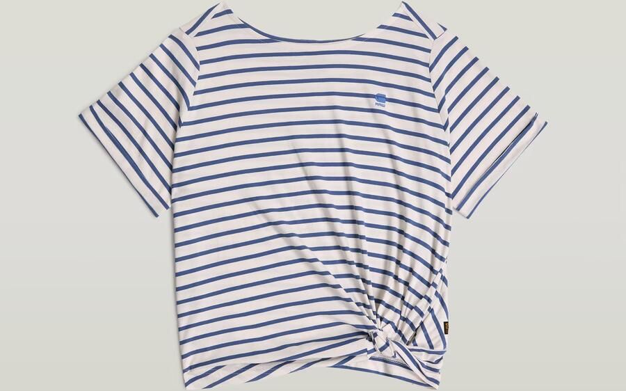 G-Star RAW Striped Knot Top Meerkleurig Dames - Foto 6