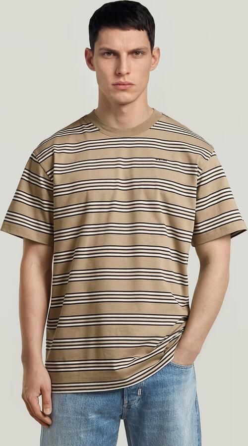 G-Star RAW Striped Regular T-Shirt Meerkleurig Heren