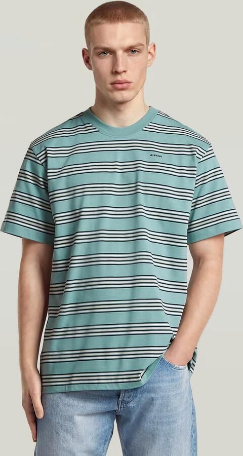 G-Star RAW Striped Regular T-Shirt Meerkleurig Heren