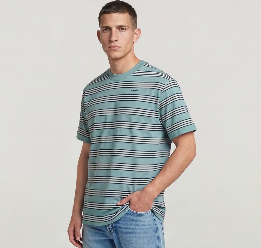 G-Star RAW Striped Regular T-Shirt Meerkleurig Heren - Foto 5