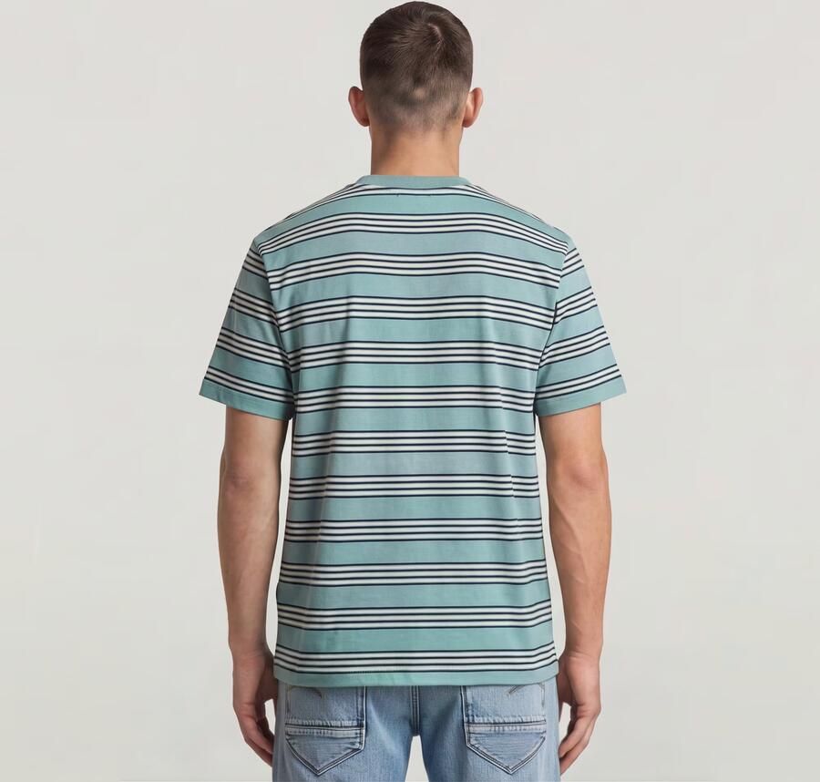 G-Star RAW Striped Regular T-Shirt Meerkleurig Heren - Foto 4