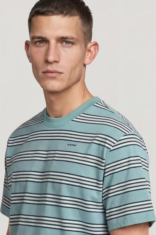G-Star RAW Striped Regular T-Shirt Meerkleurig Heren - Foto 6