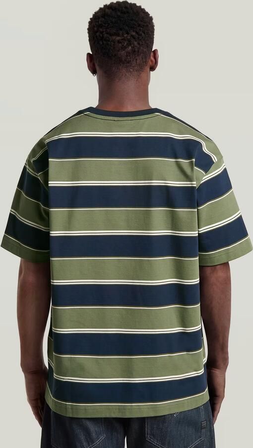 G-Star RAW Striped Relaxed T-Shirt Meerkleurig Heren
