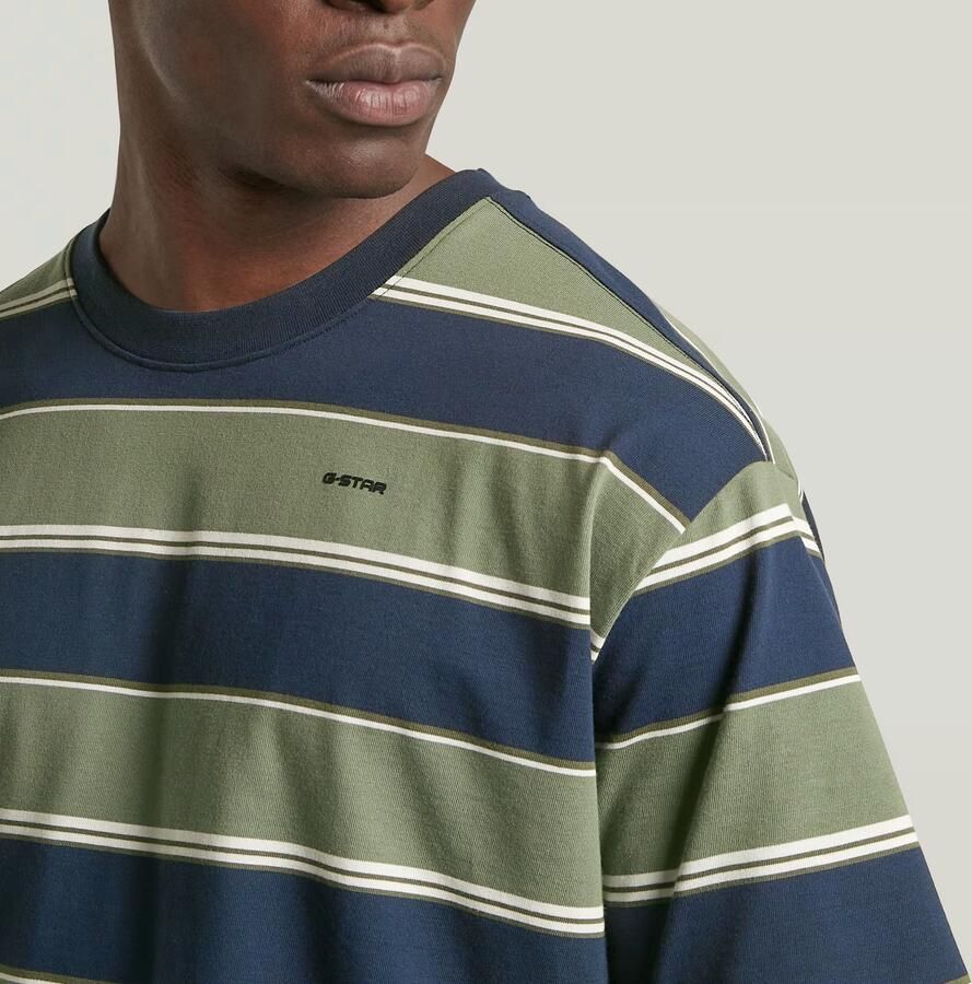 G-Star RAW Striped Relaxed T-Shirt Meerkleurig Heren - Foto 3