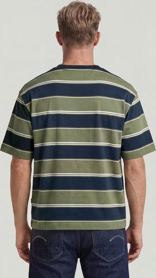G-Star RAW Striped Relaxed T-Shirt Meerkleurig Heren - Foto 4