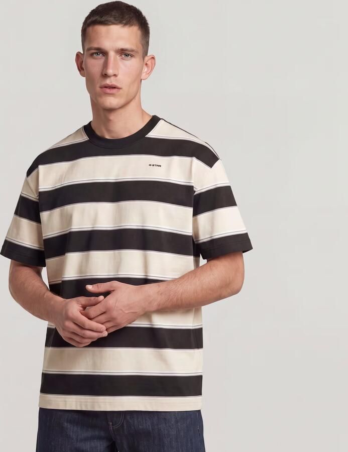 G-Star RAW Striped Relaxed T-Shirt Meerkleurig Heren - Foto 5