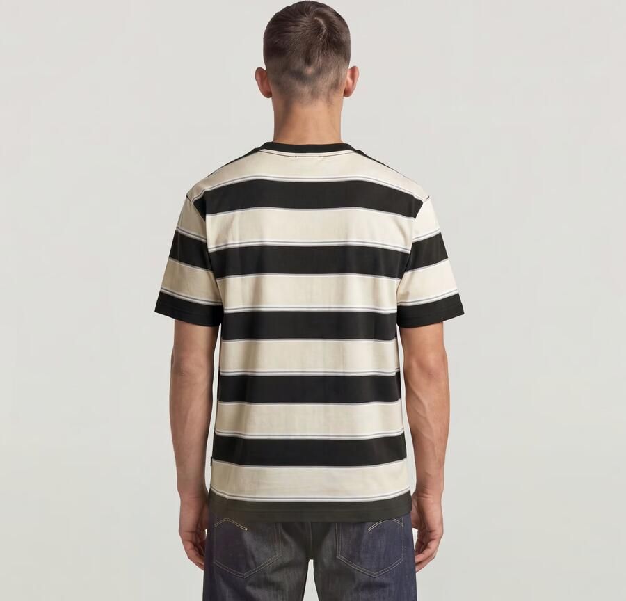 G-Star RAW Striped Relaxed T-Shirt Meerkleurig Heren - Foto 4