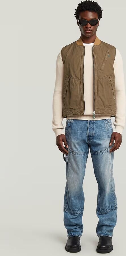 G-Star Raw Trui D26781 C868 STRUCTURE R KNIT-1603 WHITEBAIT - Foto 5