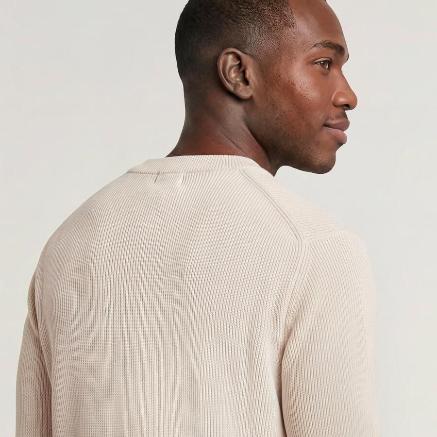 G-Star Raw Trui D26781 C868 STRUCTURE R KNIT-1603 WHITEBAIT - Foto 5