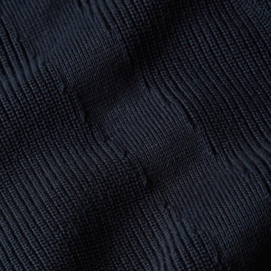 G-Star RAW Structure Half Zip Gebreide Trui Donkerblauw Heren - Foto 4