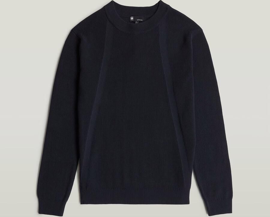 G-STAR RAW Heren Truien & Vesten Structure R Knit Donkerblauw - Foto 7