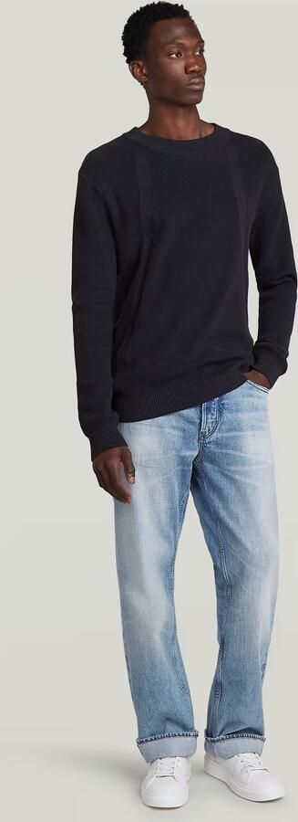 G-STAR RAW Heren Truien & Vesten Structure R Knit Donkerblauw - Foto 10