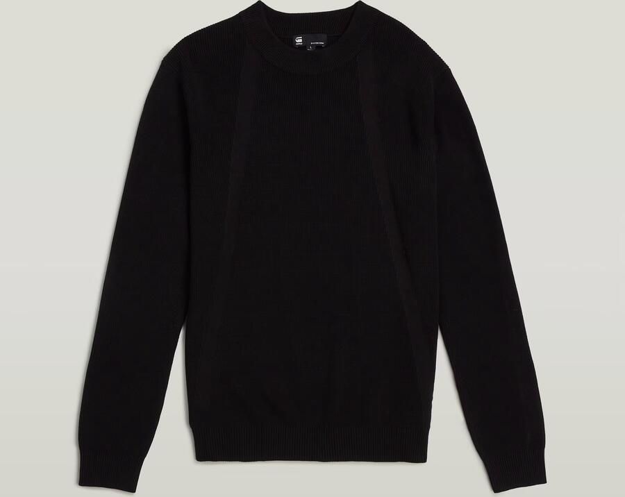 G-Star Raw Trui D26781 C868 STRUCTURE R KNIT-6484 DK BLACK - Foto 2